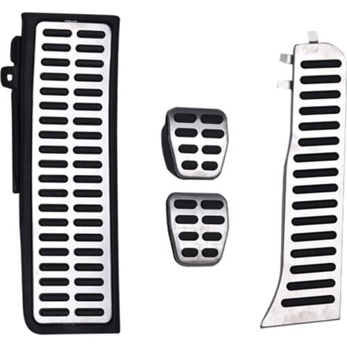 New Aluminium stainless steel Fuel Brake Footrest Pedal AT/MT for audi Q3 2011 2012 2013 2014 2015 2016