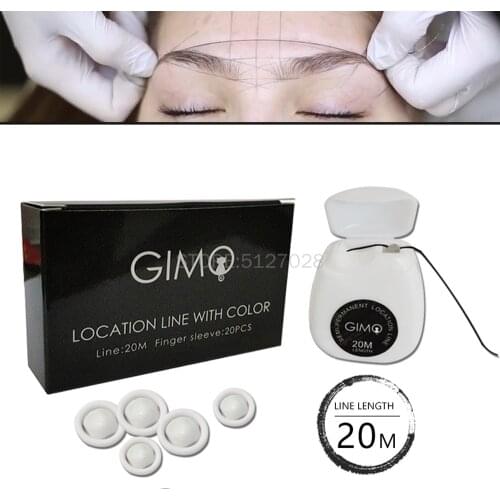 20m Mapping pre-ink string for Microblading eyebow Make Up Dyeing Liner Thread Semi Permanent Positioning Eyebrow Measuring Tool
