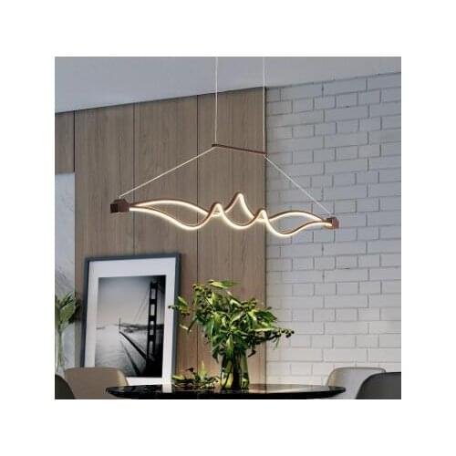 Post-modern chandelier long table bar LED lamp modern minimalist creative office dining room bedroom chandelier lamps