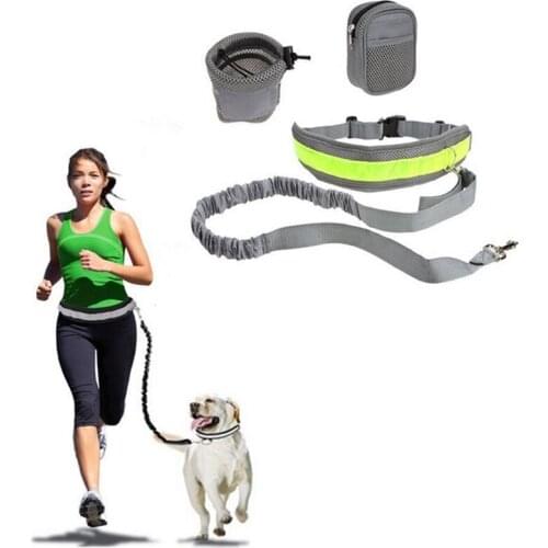 New Pet Dog Handsfree Leash Leads Dog Collars Sets Adjustable Dog Harness Leash Running Jogging For Dogs Puppy Supplies