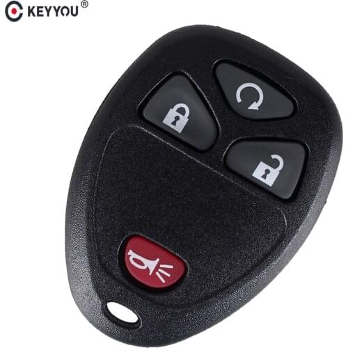 KEYYOU 4 Buttons Keyless Entry Remote Car Key Shell For Buick Terraza 2005 - 2007 For G-M /GMC Chevrolet /Pontiac