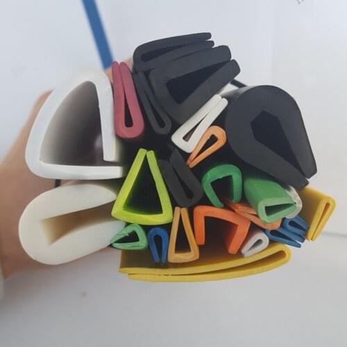 Rubber Sealing U Strip Glass Metal Car Wood Panel Board Edge Encloser Shield Black