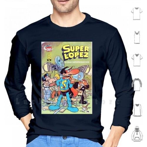 Superlópez hoodies long sleeve Comics Superlopez Spain Tebeo Superheroes Superhéroe