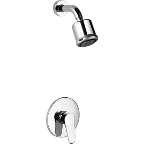 Into the wall-mounted hot and cold mixing valve pre-buried box dark-mounted supercharged spray head bathroom shower shower set