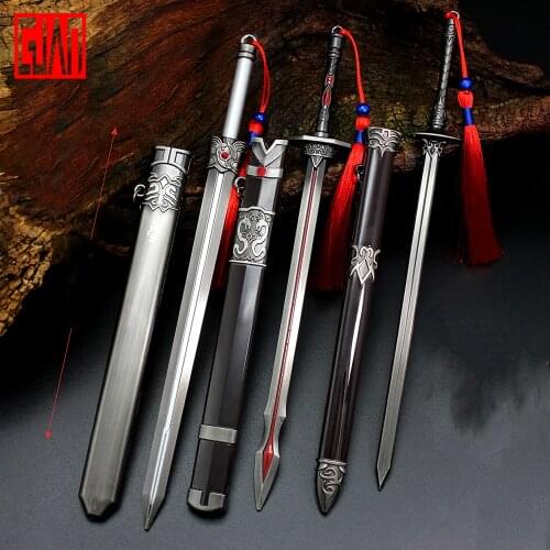 Guide To Self Rescue Luobinghe Zhengyang Sword Heart Magic Sword Shen Qingqiu Xiuya Sword Alloy Model Edge Mini Sword Toy