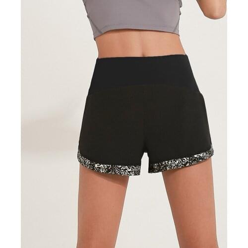 High Waist Workout Yoga Shorts Women 2 In 1 Running Shorts Reflective Quick Drying Gym Fitness Sport Shorts With Inner Pocket