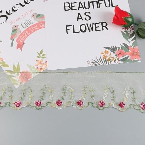 2Yards Embroidery Mesh Lace Trim For Women Garment Dress Material Accessories DIY Handmade Crafts Quilting Supplies