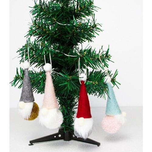 4Pcs Christmas Gnome Santa Doll Hanging Pendant Home Party Xmas Tree Decoration Gnome Pendant Christmas Decoration Charm hanging