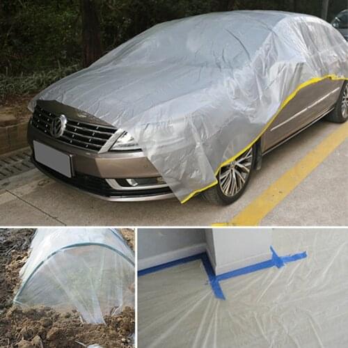 Car Dust Cloth Disposable Dust Cover Waterproof Simple Convenient Transparent Plastic Furniture Cover Cloth