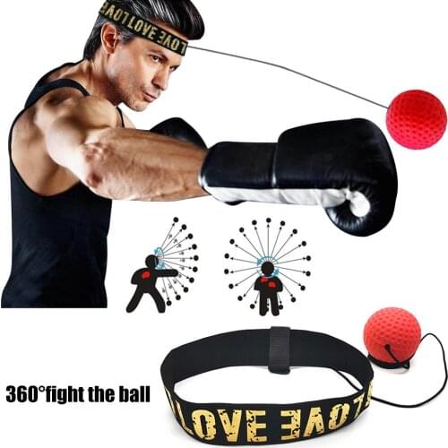 Boxing Fight Ball Reflex Speed Punch Bal Sanda Boxer Reaction Force Raising Eye Training Accessories Head Wearing Type