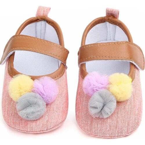 Baby Shoes Summer Fashion Ball Baby Girl Shoes Classic Canvas Cotton Soft Bottom Baby Girl Shoes First Walker
