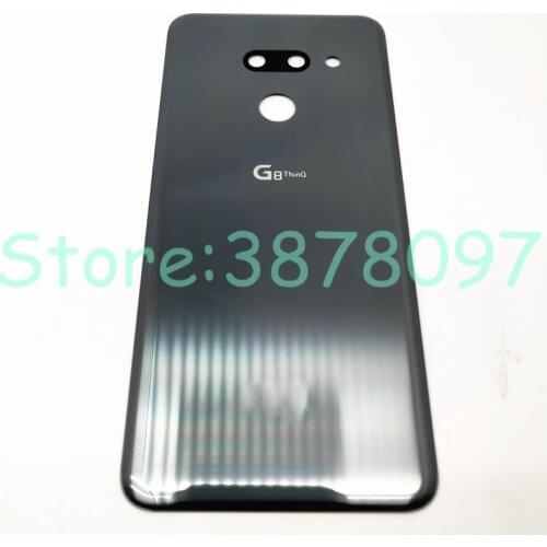 Battery cover For LG G8 ThinQ G820N G820QM G820V G820UM Glass Battery cover Door Rear Housing Back Case + Adhesive