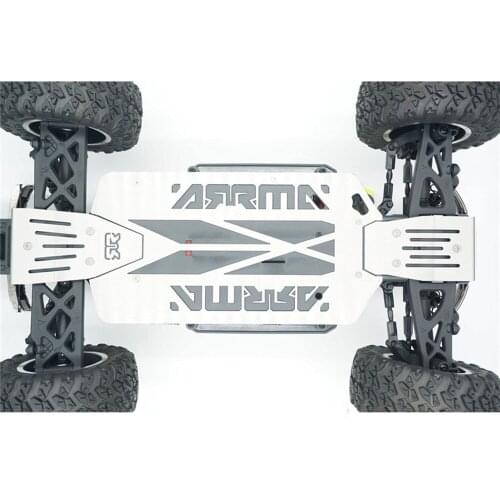 Metal Chassis Armor Protective Anti Collision Guard for 1/10 ARRMA Big Rock RC Car Accessories with logo