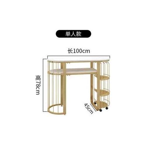 Multi-functional manicure table and chair set single double web celebrity manicure table double beauty salon marble manicure tab