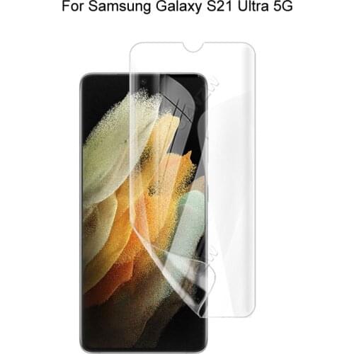 For Samsung Galaxy S21 Ultra 5G Full Cover Soft Hydrogel Film Screen Protector