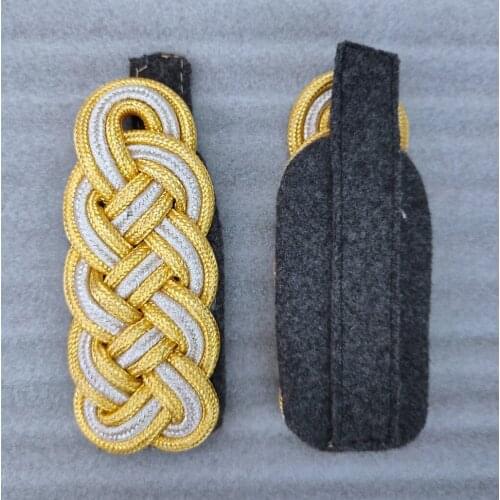 Pair WW2 WWII German elite Waffen General Officer Shoulder Boards
