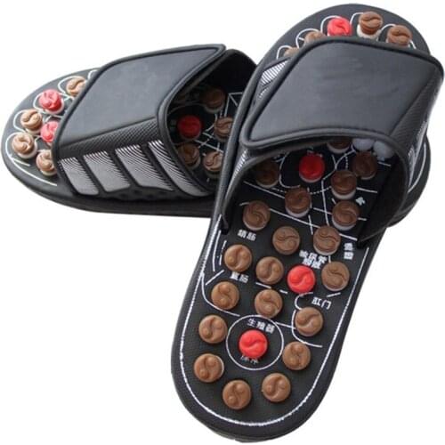 2021 New Massage Shoes Mens Chinese Medicine Pedicure Accupressure Foot Slippers Home Healthcare Spring Acupoint Adult Slipper