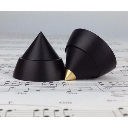 New 4 Pair Ebony Dia 23MM amplifier Feet Speaker Shock Spikes, Audio Cones wood HiFi Mounts audio Stand Feet