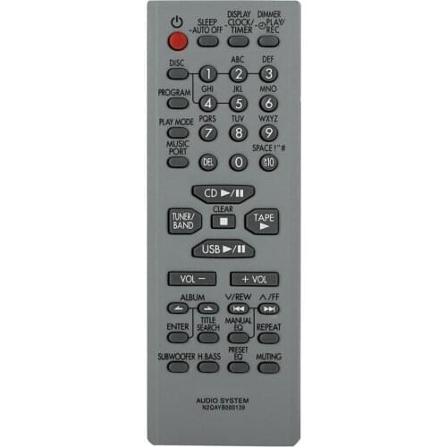 New remote control for panasonic home theatre audio radio CD player N2QAYB000139 controller