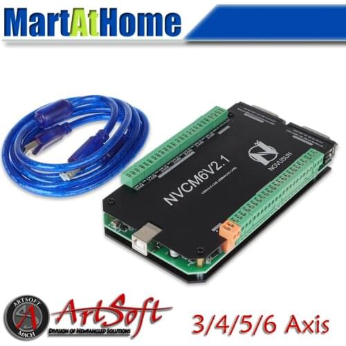 CNC 3/4/5/6 Axis USB Mach3 Breakout Board Motion Control Card 125KHz input 12-32V DC 16 Ports Photoelectric isolated IO @CF