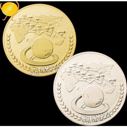 Chinas 21st Century Maritime Belt and Road Silk Road Commemorative Coin Chinese Culture Art Coins Collectibles Home Decorations