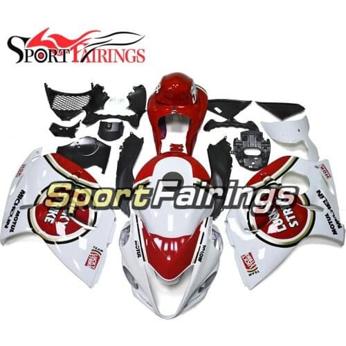 Full Motorcycle Fairings For Suzuki GSXR1300 Hayabusa 08 09 10 11 12 13 14 15 16 2008 - 2016 Bodyworks Lucky Strike Red White