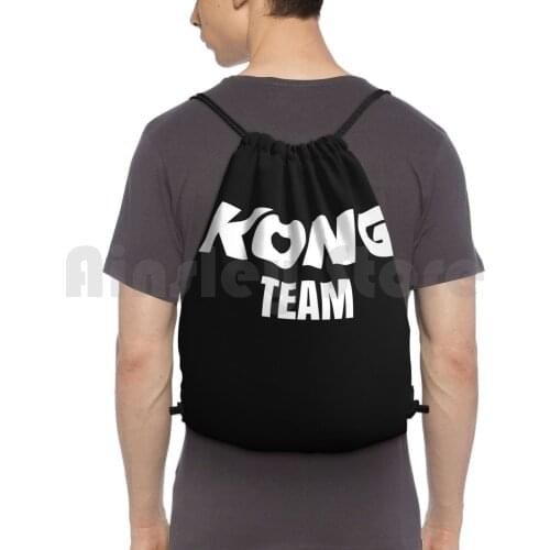 Team Kong Backpack Drawstring Bag Riding Climbing Gym Bag Team Kong Monsters Movie King Kong Legend Movie Lovers