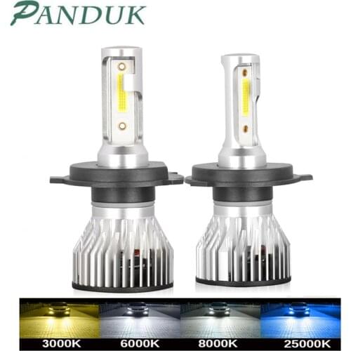 PANDUK H4 H7 LED 12000LM Car Headlight Bulb H1 H13 H8 H9 H11 9005 HB3 9006 HB4 Running Auto Fog Head Lamp 12V 6000K 8000K