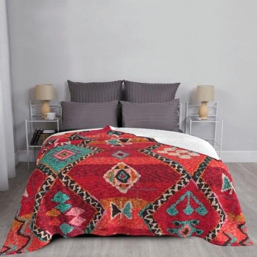 Traditional Colored Anthropologie Bohemian Moroccan Artwork Throw Blanket Throws Juvenile Room Fur Plaid Sofa Blanket Cover Rug
