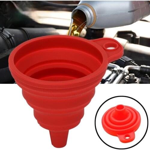 Universal Car Auto Engine Funnel Gasoline Oil Fuel Petrol Diesel Liquid Washer Fluid Change Folding Fill Transfer Collapsible