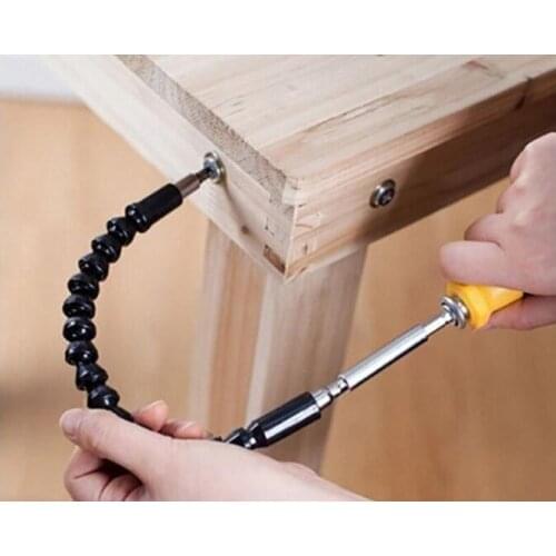 Milda 2pcs Universal Snake flexible hose Cardan shaft connection soft extension rod Electric drill screwdriver bit