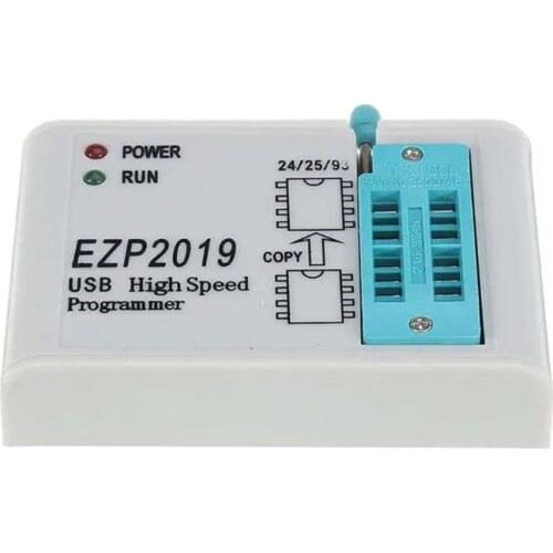 F19E EZP2019 High Speed USB SPI Programmer Support 24 25 26 93 Series Chips EEPROM 25 Flash Bios with 3 Socket