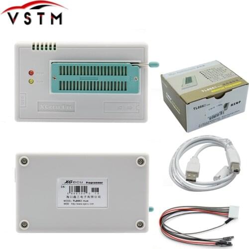 XGECU 100% Original Minipro TL866ii Plus + 28 Adapters EEPROM Universal Bios USB programmer