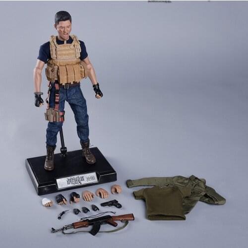 In Stock 1/6 Scale Full Set Collectible Wolf Warriors Ⅱ Leng Feng Jason Wu Action Figure Model for Fans Holiday Gifts