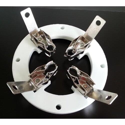 1PC 4pin Ceramic Vacuum Tube Socket for 6T51 7092 3E62 E3062 FU3062F 7T62R FU-605