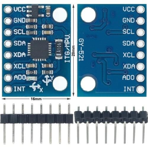 1PCS GY-521 MPU-6050 MPU6050 Module 3 Axis analog gyro sensors+ 3 Axis Accelerometer Module GY521