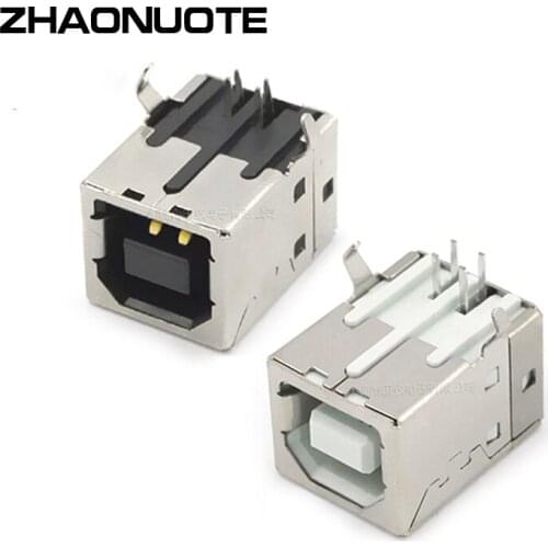 10pcs USB Female Adapter 2.0 BF 90 Degree Shell Shell Iron Copper Current USB Interface Power Connector