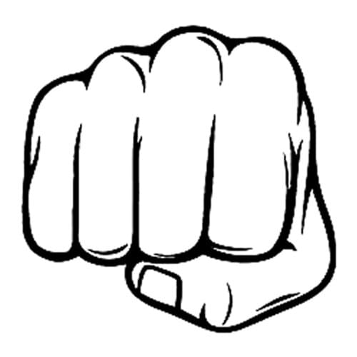 11.3*11CM Interesting Fist And Hand Decoration Car Sticker Vinyl High Quality Graphic Motorcycle Decals