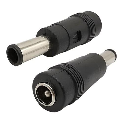 2Pcs 5.5x2.1mm Female to DC 6.0x4.4mm Male Power Conversion Head Power Plug Jack Adapter DC Socket Head DC Socket Connector