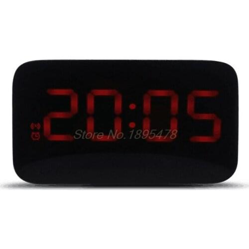 20PCS LED Alarm Clock Voice Control Large LED Display Electronic Snooze Backlinght Desktop Digital Table Clocks Watch