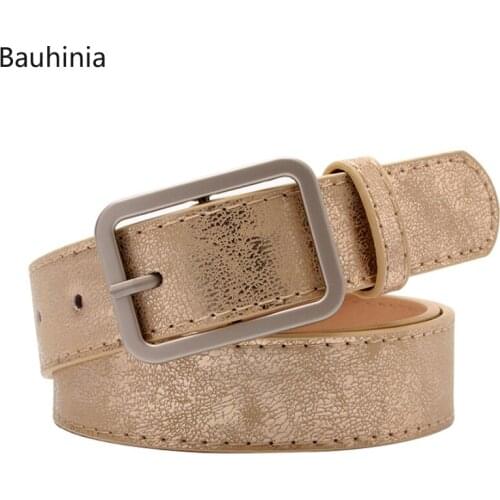 2021New Hot Sale Alloy Buckle Simple Style Belt 105x2.8cm All-match Fashion Japanese Style Pin Buckle Belt