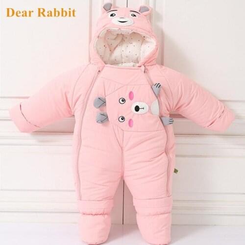 -30 degree 2020 New born Baby snow suit boy snowsuit girl Clothes Rompers Winter wear warm costume Jumpsuit cute Infant Overalls