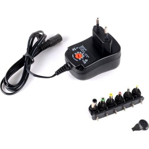 3-12V 12W 1.2A AC/DC Power Supply Adaptor Universal Charger Adaptor with 6 Plugs Adjustable Regulated Power Adapter Dropshipping