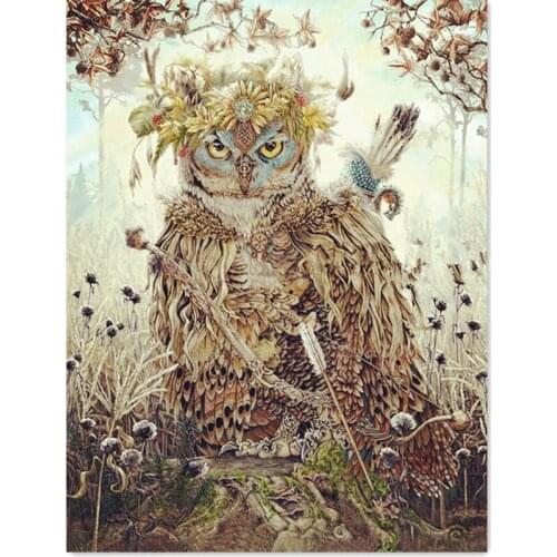 5d Diamond,Painting owl,Full Drill square diamond Embroidery Cross Stitch Kits Diamond Mosaic Needlework Animal birds stickers