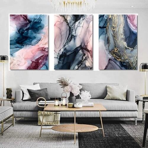 5D Complete Abstract Square Round Diamond Painting Triptych Embroidery Full Kits Picture Of Rhinestones Marble WaveZP-4071