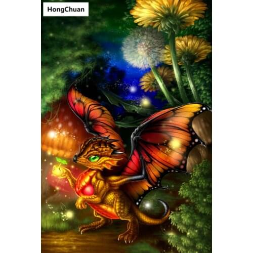 Cute cartoon full square round diamond painting mosaic cross stitch 5D DIY rhinestone embroidery home decoration Christmas gift