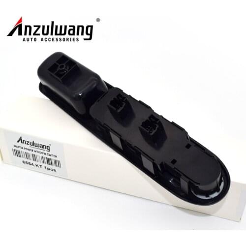 ANZULWANG 10pcs 6554.KT 6554KT For Peugeot 307CC 2003-2008 307 SW 2002-2014 Old Models LHD Power Window Switch Electric Folding