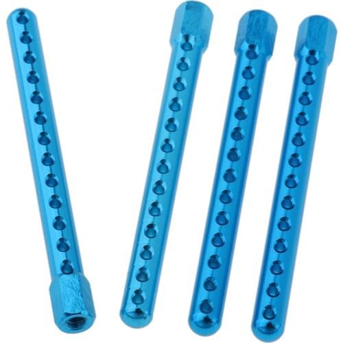 4Pcs 122037 Aluminum Alloy Car Shell Column Body Post Mounts for HSP 1:10 On-Road Racing Car Upgrade Parts