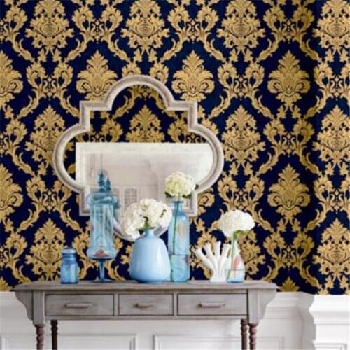 Beibehang European deep embossed TV background wall paper 5D stereo carved bedroom living room high-end wallpaper