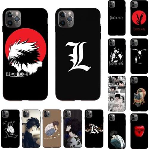 Yinuoda DEATH NOTE L Lawliet Phone Case for iPhone 11 12 pro XS MAX 8 7 6 6S Plus X 5S SE 2020 XR cover